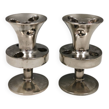 A set of small candlesticks from Danish E. J. Design around 1970.