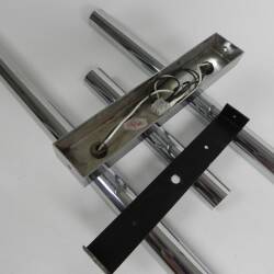 Tede Light wall lamp with 3 chrome cylinders, 1970s