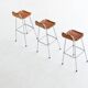 Charlotte Perriand leather bar stools Les Arcs Ski Resort France 1960