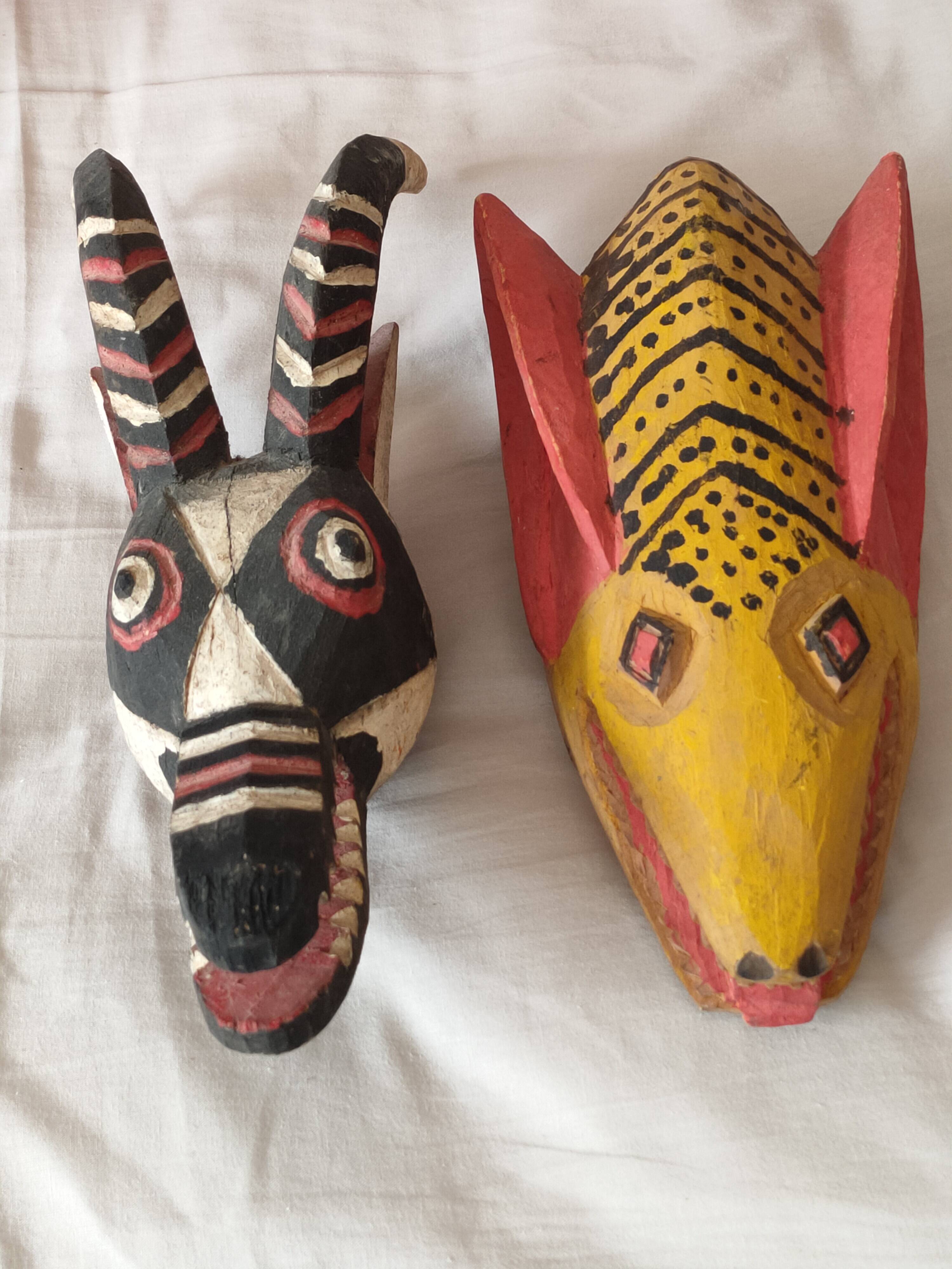 African zoomorphic masks.