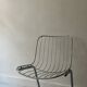 Rinaldi style chair in chromed metal and suede fabric cushion, 1970 design