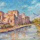 Tableau HSP 1956 "Kasbah Talat n’Yacoub" Orientalist Morocco