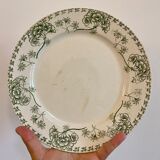 Set of 8 vintage plates in palmyre de sarreguemines iron earth (lot 3)