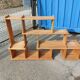 Vintage library and staircase shelf in solid pine - 1980s