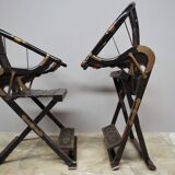 Folding Thrones, 1920s, Set of 2