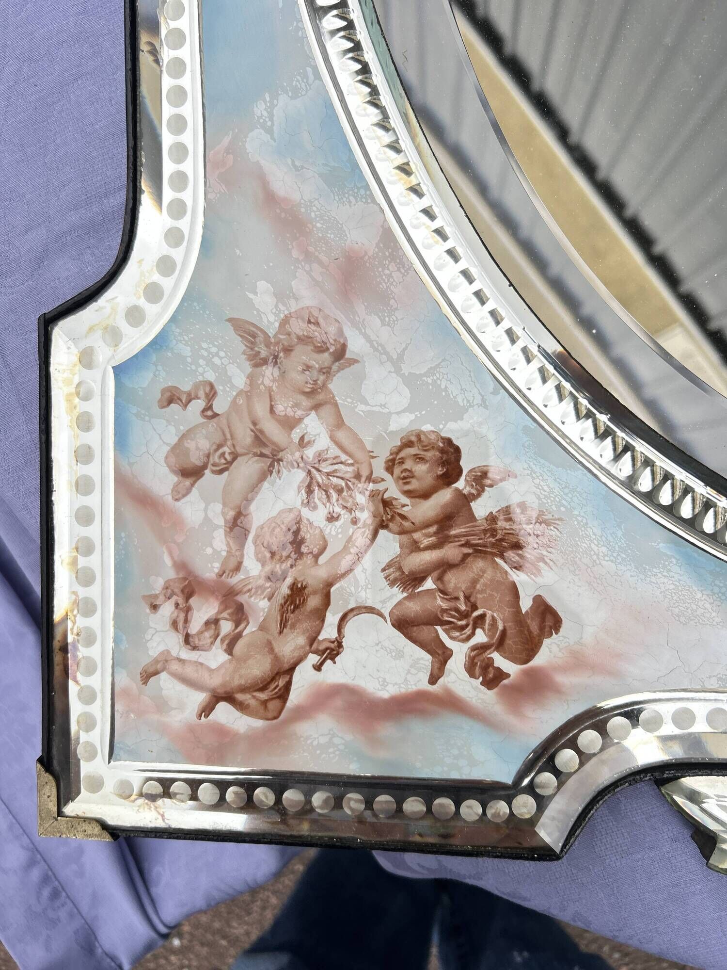 Italian mirror with the four seasons