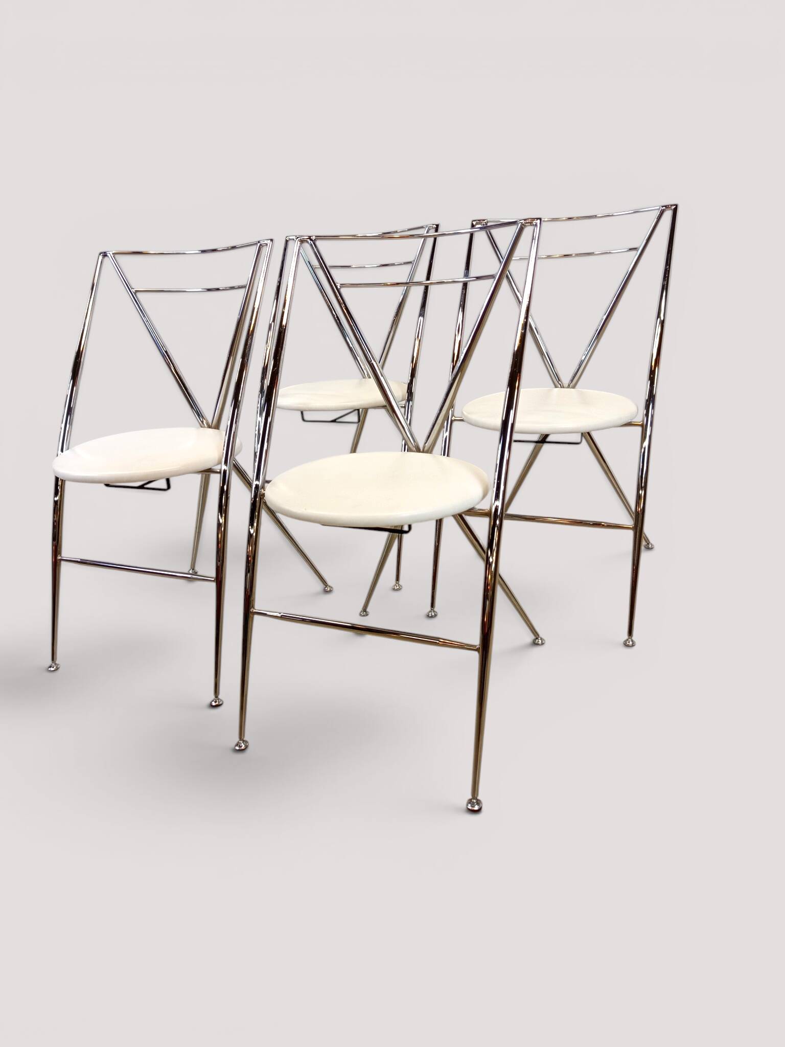 Set of 4 folding chairs "Cinderella" – Design by Hiroyuki Yamakado, c. 1