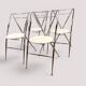 Set of 4 folding chairs "Cinderella" – Design by Hiroyuki Yamakado, c. 1