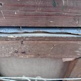 Antique original flower oil painting, yellow roses still life art