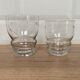 Set de 6 verres à eau en verre gravé