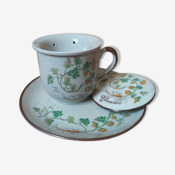 Vintage herbal mug cup