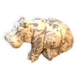 Hippopotame  peint