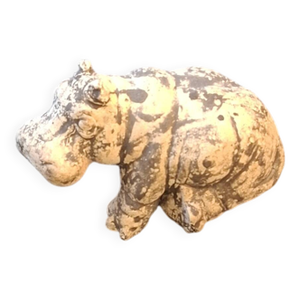 Hippopotame  peint