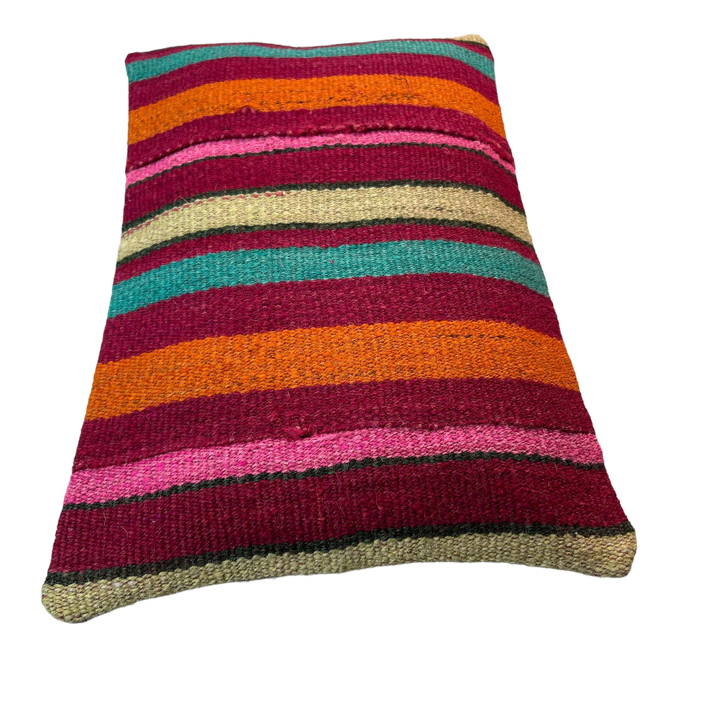 Vintage turkish kilim cushion cover, 30 x 50 cm