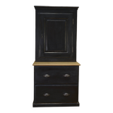Petite Armoire à 2 tiroirs en sapin 1960