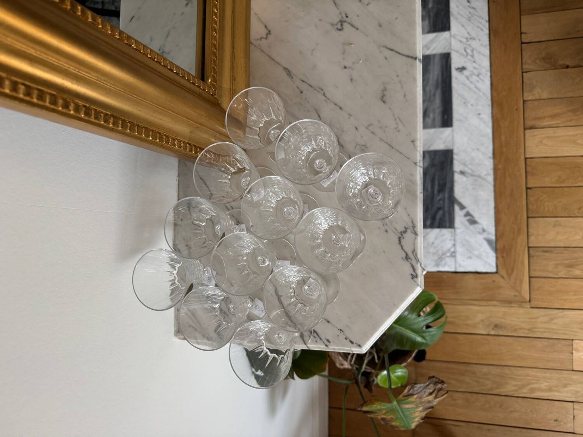 Arques crystal stemmed glasses