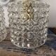 Pair of vintage chiseled glass wall lights