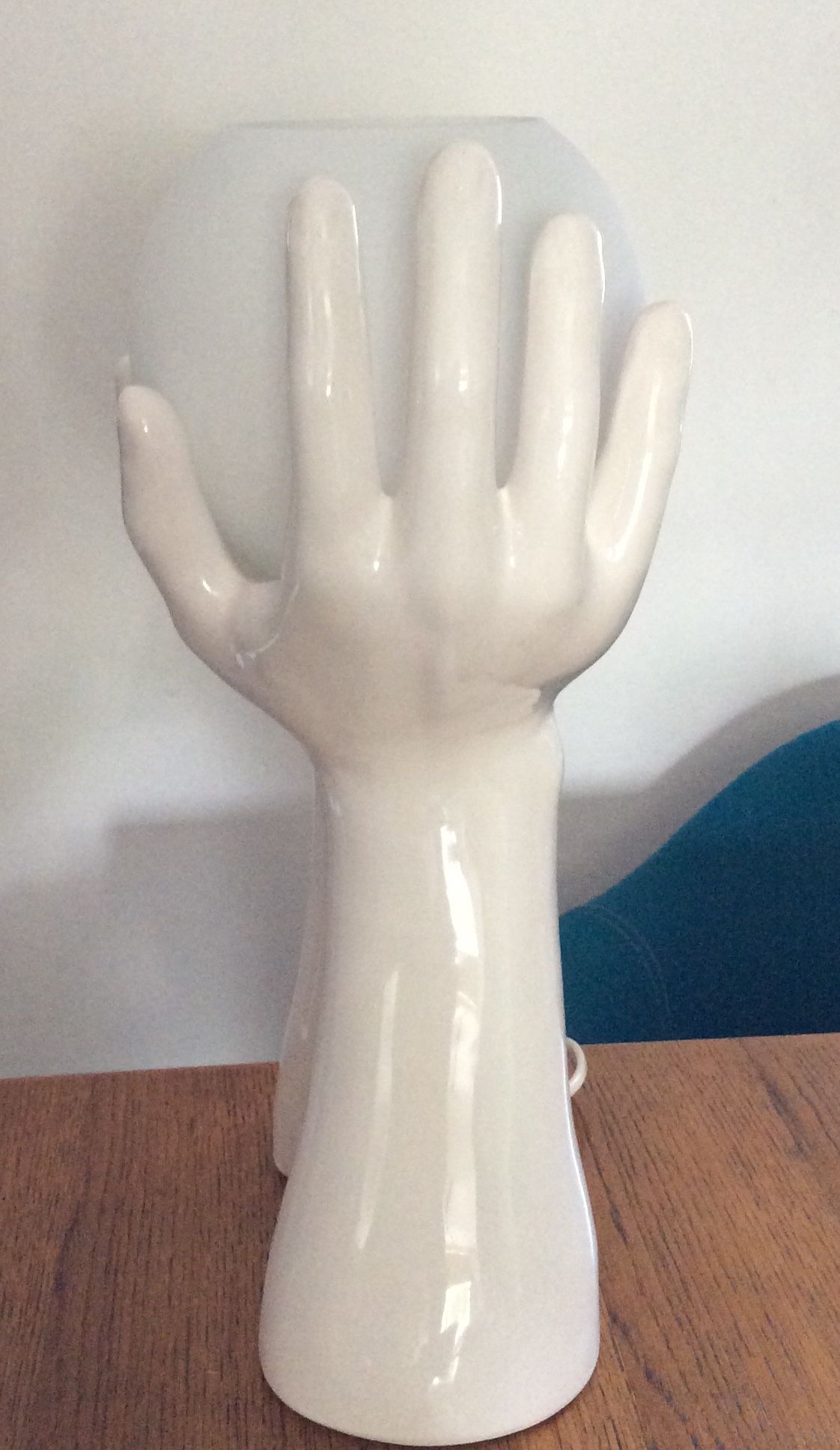 40cm ceramic hands lamp