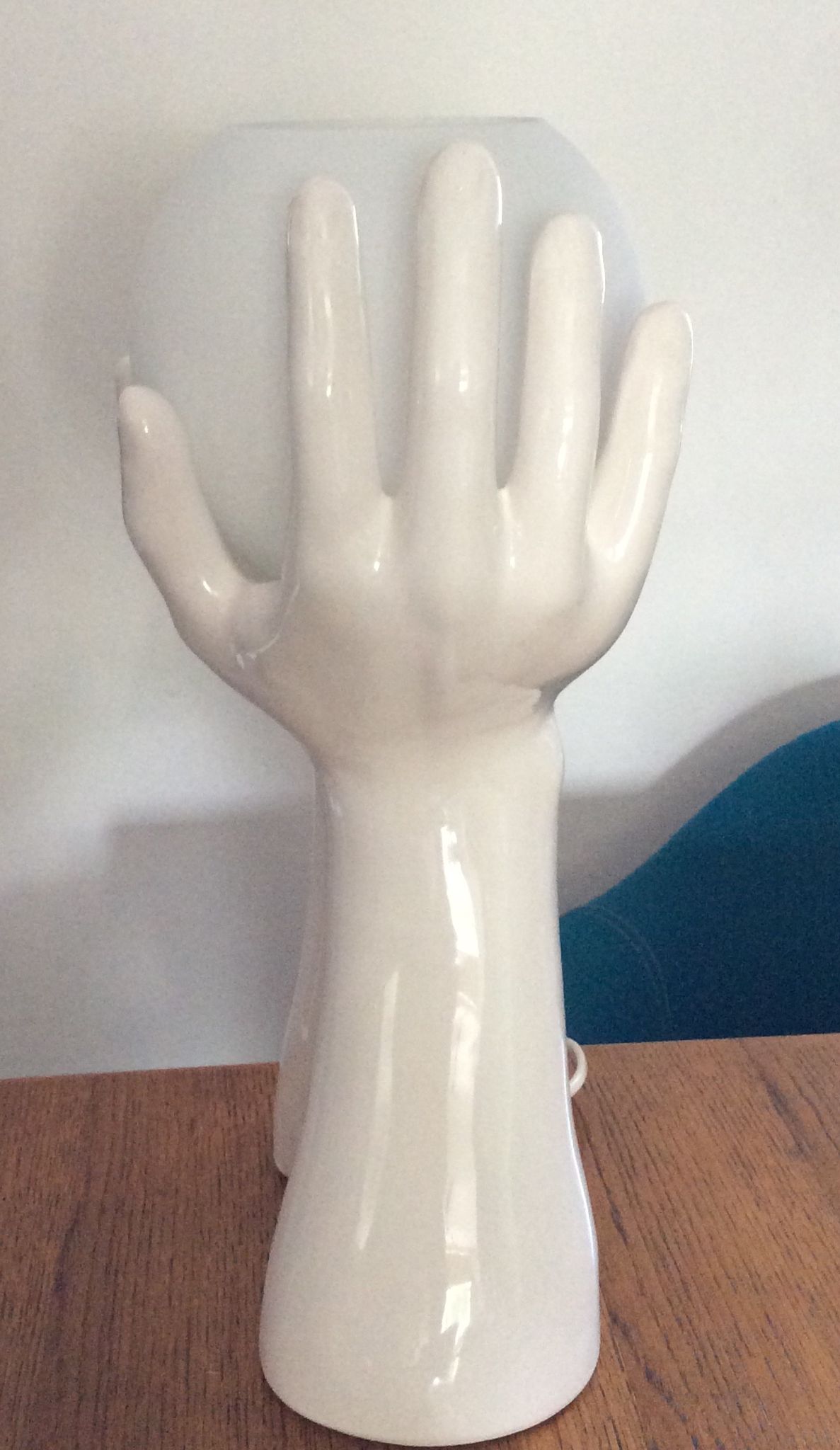 40cm ceramic hands lamp