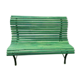 Slatted garden bench