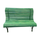 Slatted garden bench