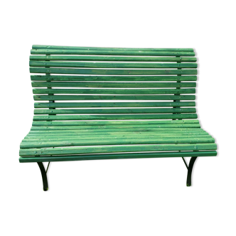 Slatted garden bench