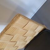 Donghia Block Island chairs 1990s original leather seats. 5 x armrests, 2 x without by John Hutton
