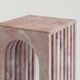 Pink marble side table "Balance"