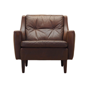 fauteuil en cuir marron, - design