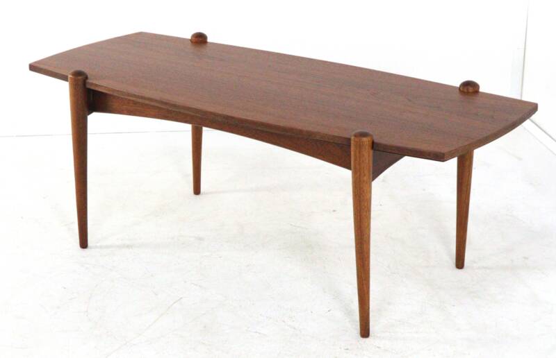 Coffee table 'Bilderdijk' - dutch design - mid century modern in teak