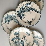 5 plates Gien