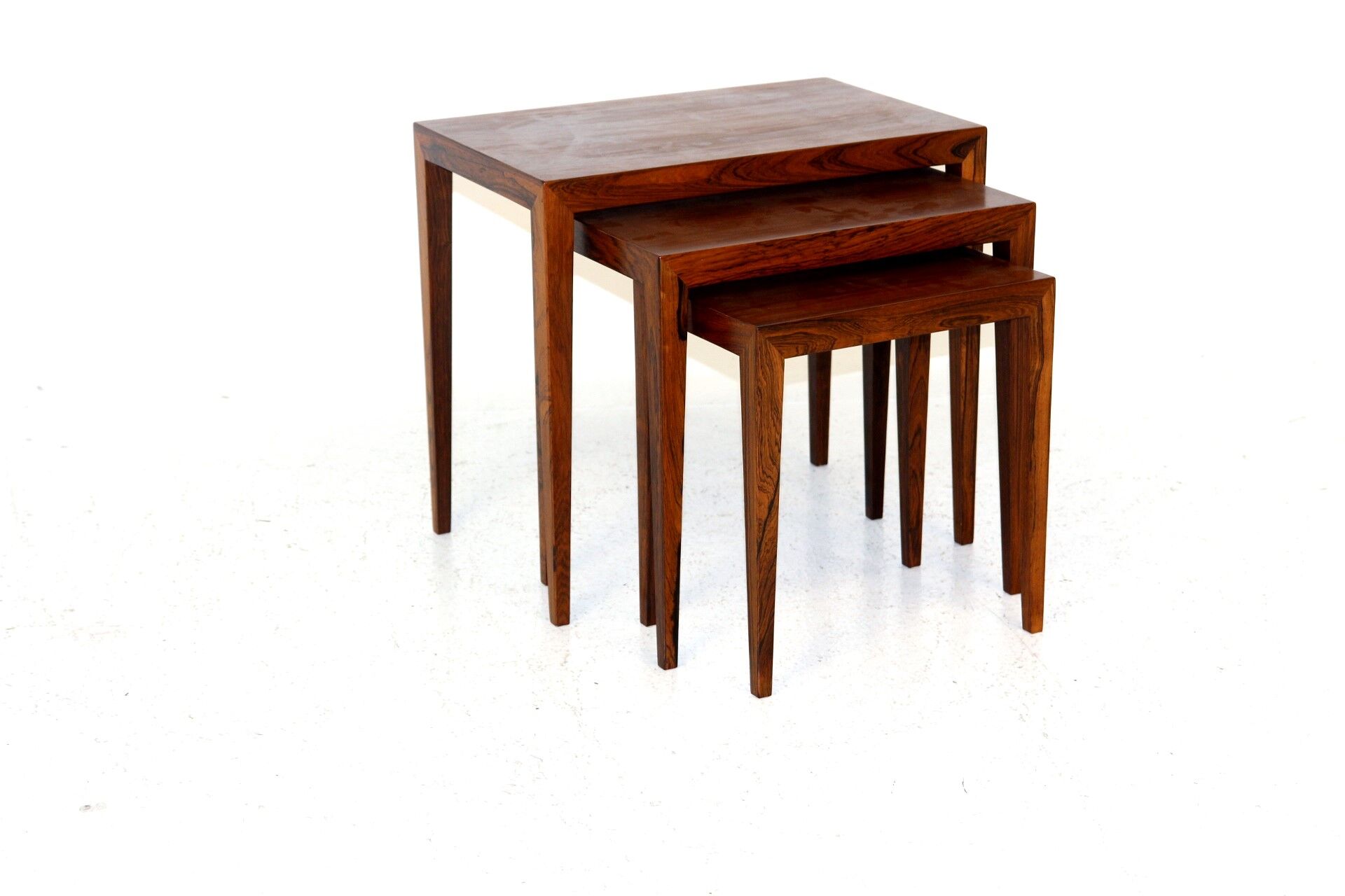 Rosewood trundle table, Severin Hansen, Denmark, 1960