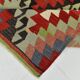 6x10 Green & Red Tribal Vintage Kilim Rug, 199x320Cm