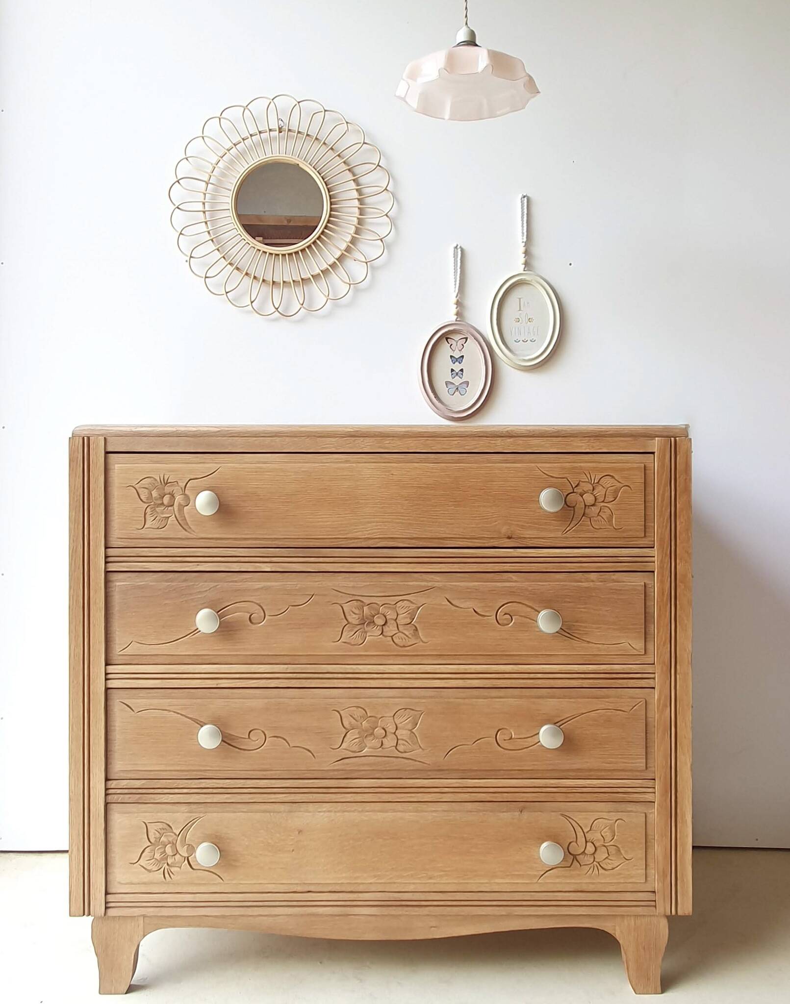 Renovated art deco chest of drawers