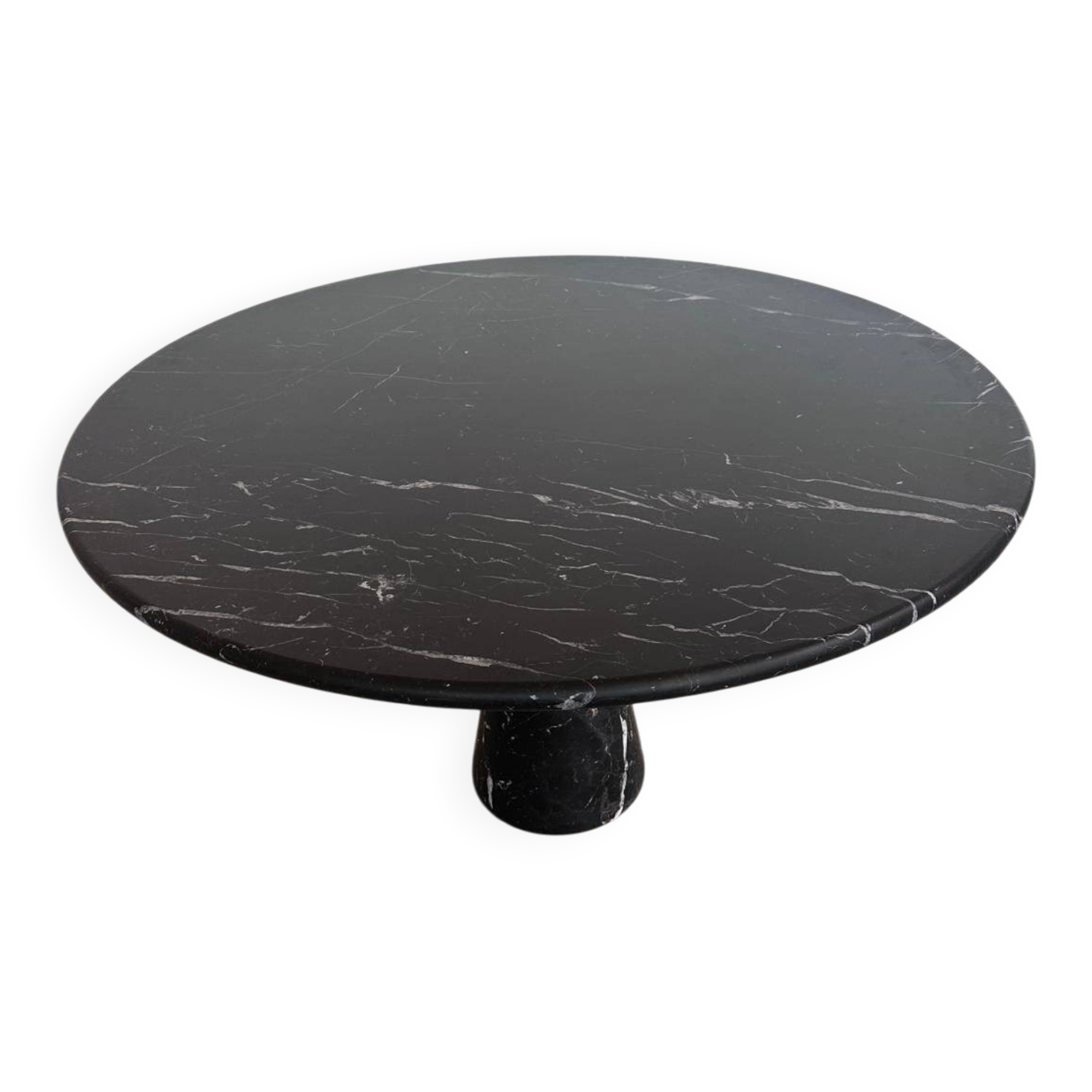 Angelo Mangiarotti M1 dining table Nero Marquina marble 130cm