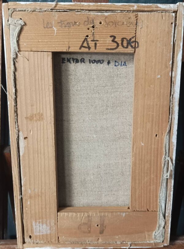 Jean Lasnier, petite huile sur toile, abstraction