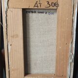 Jean Lasnier, small oil on canvas, abstraction