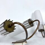 Mid-Century Modern set of three sconces in Arredoluce style. Italy 1950s