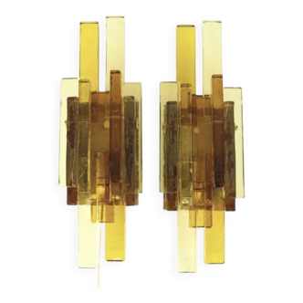 Svend Aage Holm Sorensen Glass wall lights,