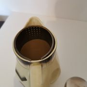 Pichet tisanière art déco en demi porcelaine "badonviller"