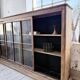 Enfilade meuble de métier XXL portes vitrées