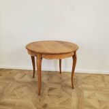 Round wooden table