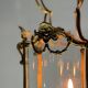 Gilt bronze lantern, original curved glass, circa 1900
