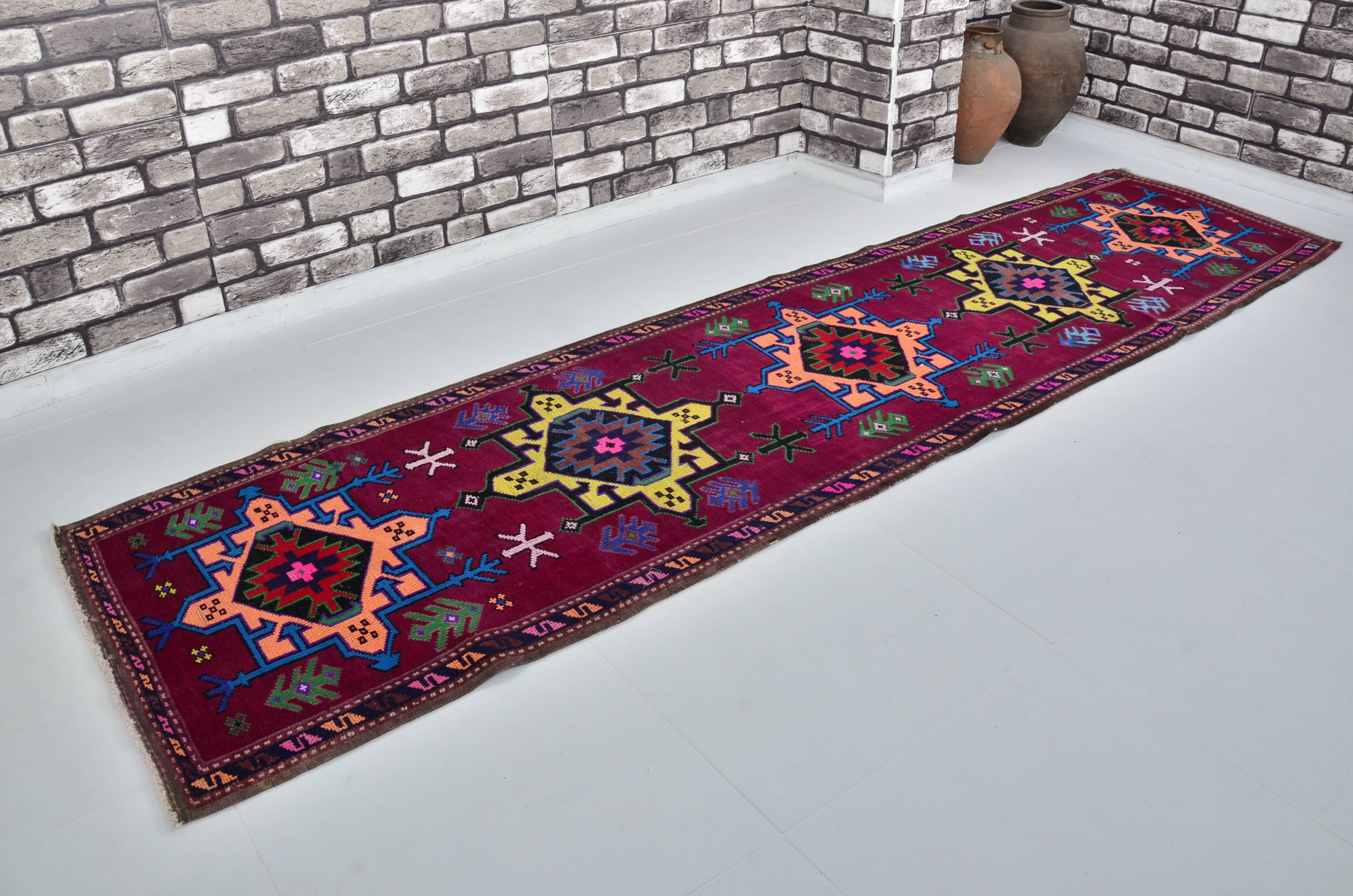 Turkish Multicolour Oushak Runner Sku 2063
