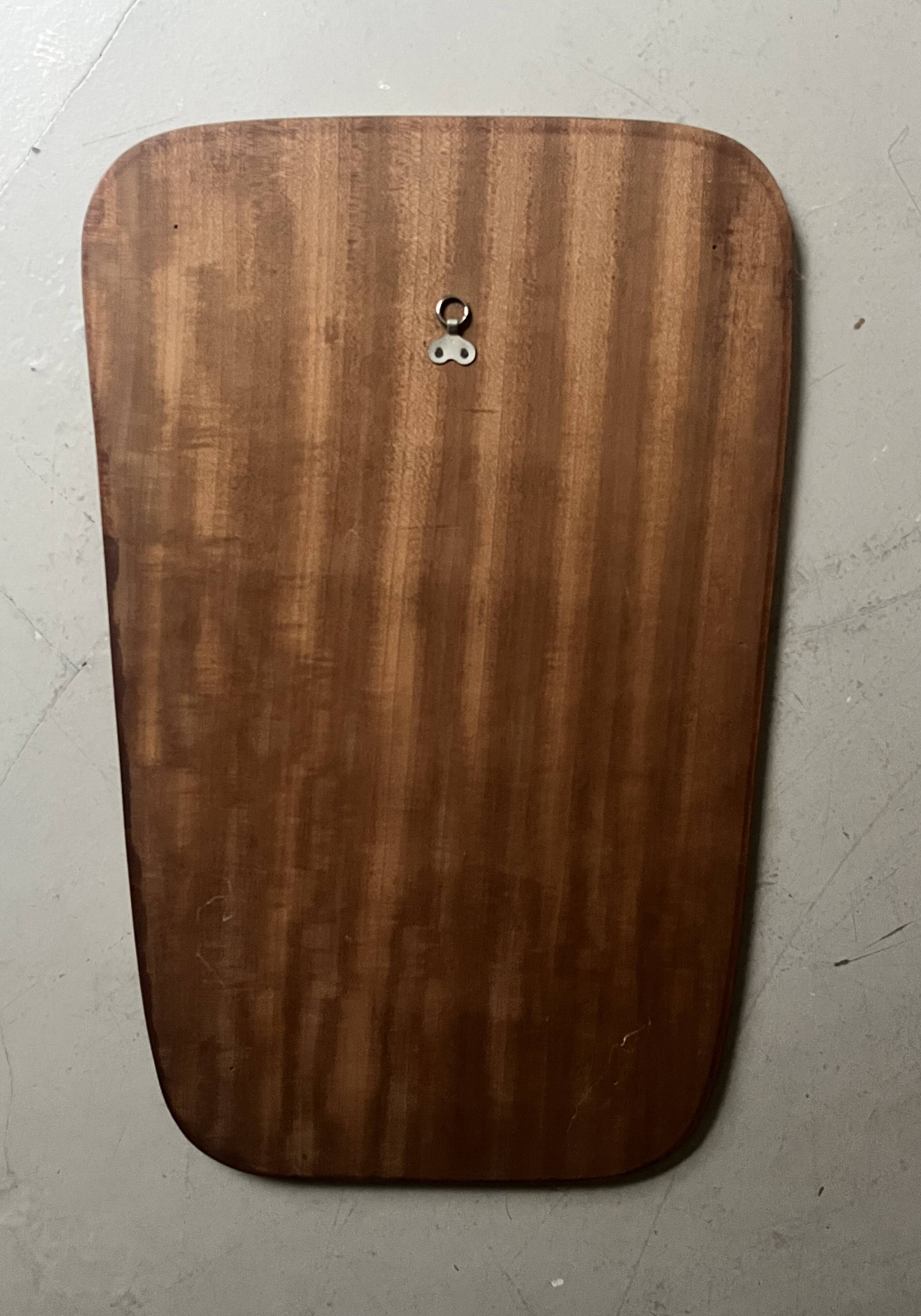 Scandinavian teak wood mirror, circa 1950 / 1960