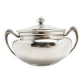 Art Nouveau sugar bowl, silver-plated brass, Norblin, Poland, 1920s