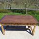 Restored antique farmhouse table, made entirely of solid oak.