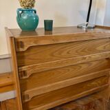 Vintage wooden chest of drawers 1970