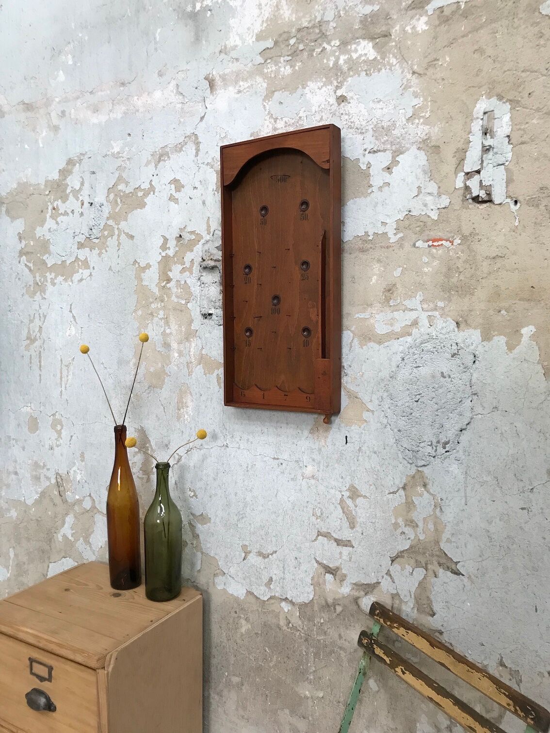 Jeu de bagatelle en bois