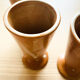 Set of 3 vintage stoneware mazagrans